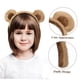 thumbnail image 2 of Diadema con orejas de oso marrón, diadema con orejas de oso, diadema con lazo, gorro con orejas de conejo peludo para niñas y mujeres, disfraz, cosplay, fiesta., 2 of 8