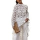 thumbnail image 1 of Blusa de Mujer PRETTYGARDEN Manga Larga Asimétrica Blanca Talla L, 1 of 8