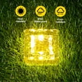 thumbnail image 5 of Ledander Solar Ground Lights, 4 Packs Glass Solar Brick Lights with 6 LED Waterproof In-Ground Outdoor Landscape Lighting for Patio Pathway Lawn Yard Deck Driveway Walkway, 5 of 10