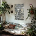 thumbnail image 3 of SEANATIVE Wooden Daisy Wall Tapestry Kitchen Decor Tapestry for Bathroom Ceiling Tapestry for Bedroom Tapestry for Seasonal Decor Mini Tapestry for Meditation Space, 3 of 6