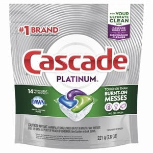 Cascade Dishwasher Platinum Action Pacs  Fresh Scent  14-Ct. 1 Pack