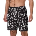 thumbnail image 2 of Uemuo Anchors Pattern Mens Swim Trunks Quick Dry Board Shorts with Mesh Lining, Stretch Beach Shorts Quick Dry No-Chafing Board Shorts-3X-Large, 2 of 9