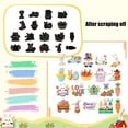 thumbnail image 3 of RKSTN Children'S Rainbow Scratch Bookmark Easter Scratch Paper Set Hanging Jewelry Creative Scratch Card Party Gift Set Of 20 Sheets, 3 of 5