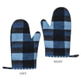 thumbnail image 3 of A Pair Of Heat Insulation And Anti-Perm Gloves 7×11in Thick Anti-Perm Palm With Silicone Piece Lanyard Design Is Easy To Hang Midnightblue Buffalo Plaid Check Tartan Scotland_1, 3 of 8