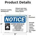 thumbnail image 2 of (2 Pack) Laundry Room Rules Do Not Overload Sign, 2 of 7