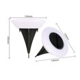 thumbnail image 3 of Holloyiver Solar Powered Ground Lights, Solar Lights Outdoor Garden IP65 Waterproof, LED Solar Disk Lights, Solar Landscape Lighting Decoration for Walkway Pathway Yard Patio Lawn(Warm White), 3 of 5