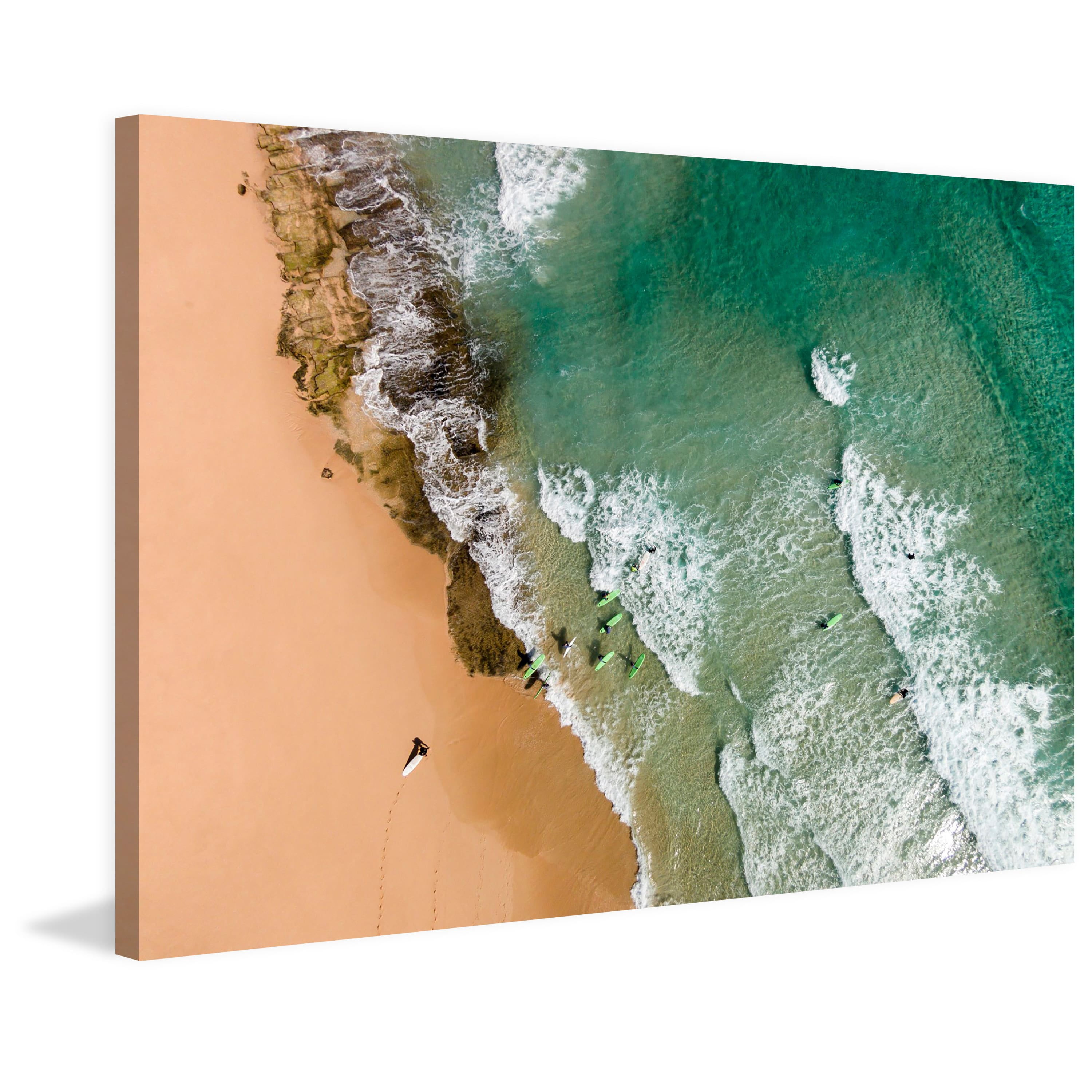 Marmont Hill "The Waves" by Karolis Janulis Painting Print on Wrapped Canvas