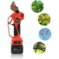 thumbnail image 2 of FETCOI Cordless Pruning Shears Electric Pruner with 7.3 Foot High Reach Extension Pole, Tool Belt, 2 Pack 21V Lithium Battery, Titanium Plated SK5 Blades, Cutting Diameter, Display Screen, 2 of 7