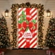 thumbnail image 1 of Seyotauo Merry Christmas Door Cover 35x71 Christmas Gift Box Present Hanging Banner Decoration Winter Holiday Bow Window Door Cover Stripes Ornaments Year Party Home Wall Outdoor, 1 of 9
