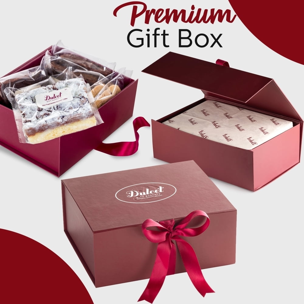 Dulcet Gift Baskets Classic Bakery Gift Box- Traditional Black and White Cookies