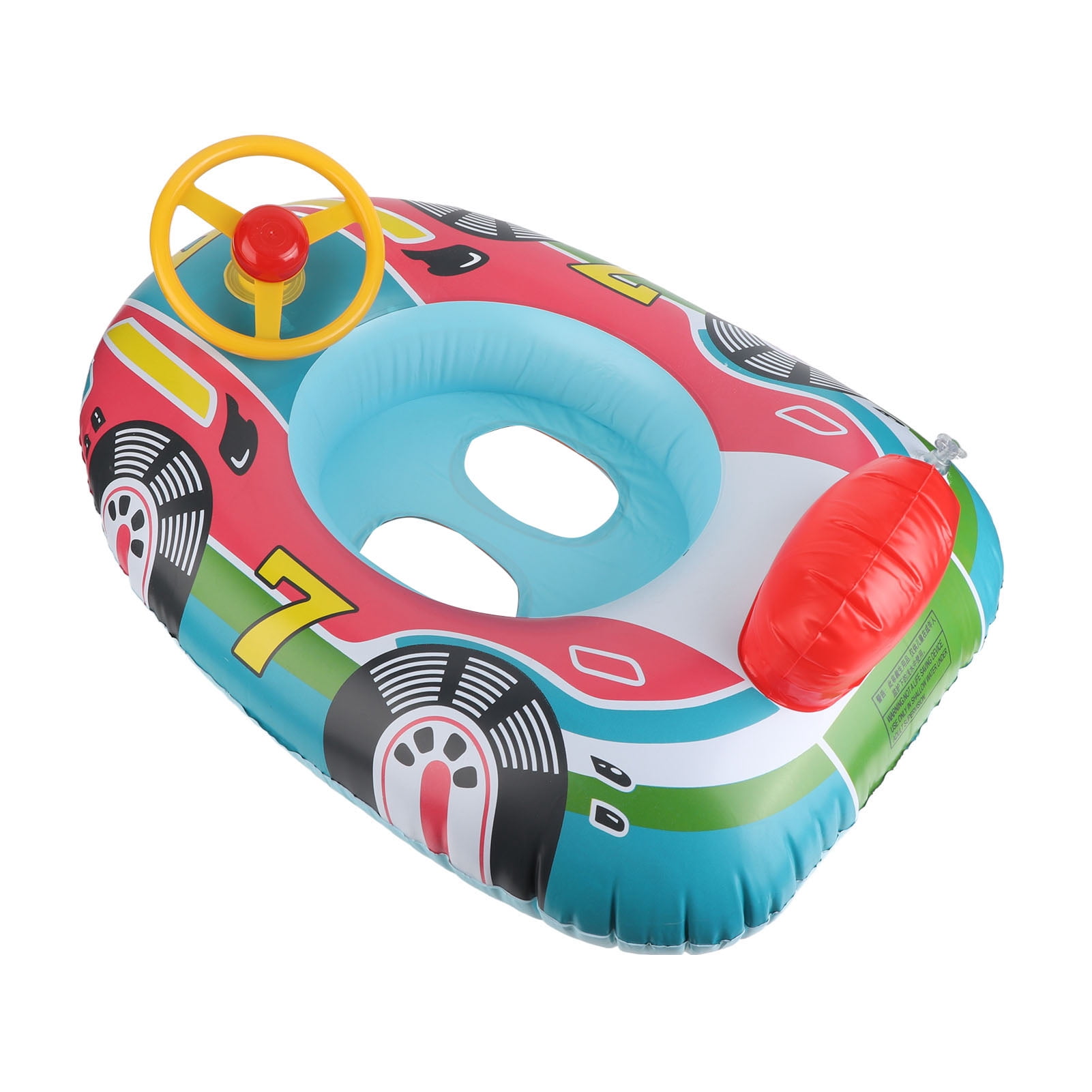 Piscina Inflable Con Forma De Avión Para Bebés – Anillo De Natación De PVC De 150x140 Cm, Flotador Con Volante Y Rociador De Agua