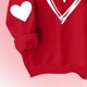 thumbnail image 5 of Blusas y camisas de manga larga con cuello redondo Estampado para niños Estampado de manga larga Casual Suelto Forro polar para mayor calidez Sudadera con capucha de manga larga con cuello redondo par, 5 of 5