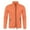 Orange, variant on Mens Hoodless Sweatshirt Full Zip Mock Neck Sweatshirt Solid Slim Thin Velvet Sweatshirt Fall Winter Workout Sweater Coat with Pockets Orange