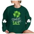 thumbnail image 4 of Cute Sweatshirts for Women Graphic Print Round Neck Long Sleeve Casual Loose Pullover Shirts Spring Fall Tops(Green,XL), 4 of 4