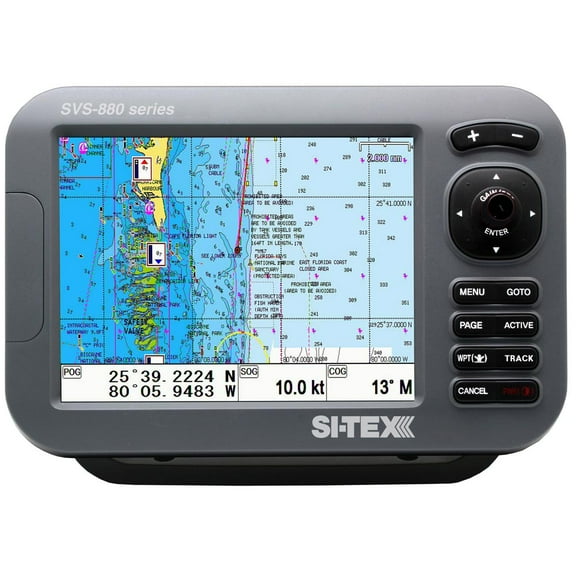 Sitex SVS-880C 8" Chartplotte With External Antenna