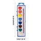 thumbnail image 3 of Juego de acuarelas con pigmentos para niños, caja de 8 cuadrados de colores en forma de corazón, juego de pintura en polvo con pigmento sólido, artículos esenciales para dormitorio, mejoras para el ho, 3 of 9