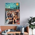 thumbnail image 2 of Famous Canvas Art, Starry Night Printed, Car Canvas Art, Oil Painting Print, Home Decor Canvas Artwork, Home Decor Canvas, Canvas Wall Decor - Rolled Canvas, 2 of 7