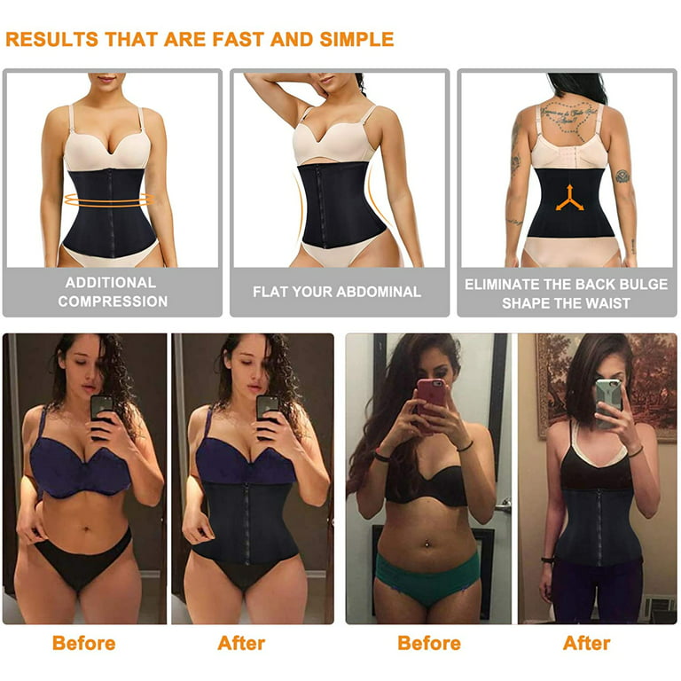 Gotoly Women Waist Trainer Corset Cincher Belt Tummy Control Slimming Body  Shaper Belly Workout Sport Girdle, Black, S price in UAE,  UAE
