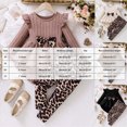 thumbnail image 3 of Toddler Girl Clothes Bowknot Ruffle Sleeve Top Floral Allover Pants Fashion Design Fall Winter Outfit Set 3t 4t 5t 6t 7t 8t Little Girls Winter Sets,7 Years,Khaki, 3 of 9