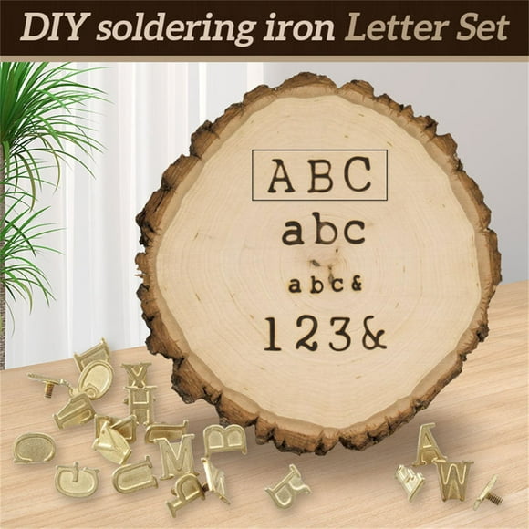 RKSTN Festival Alphabet 2025 Copper 26 English Alphabet and Number Symbols Pyrography