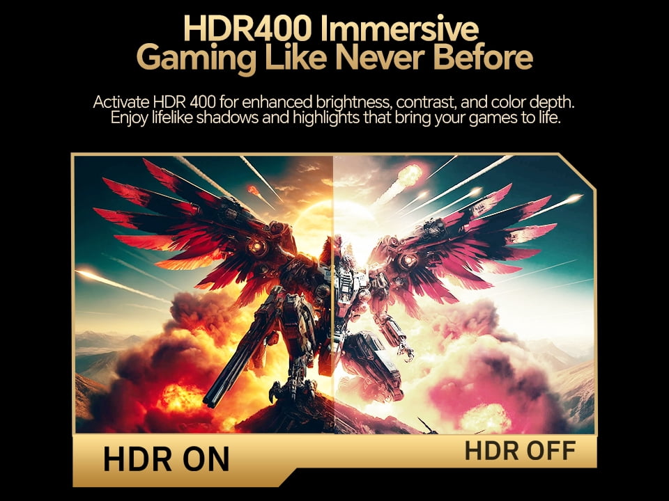 GTek 27 inch 320Hz 300Hz Gaming Monitor, Frameless 2K QHD 2560X1440P Fast IPS Computer Monitor, 1ms MPRT, FreeSync, 95% DCI-P3, HDR 400,DisplayPort/HDMI, Height Adjustable