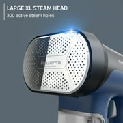 Rowenta Pure Force 2-in-1 Handheld Garment Steamer and Iron for Clothes, 1875W, 15-Second Heat Up, 7.1 Oz Water Tank, 12-Minutes of Continous Steam, Auto Shut-off, Blue DR8820U1