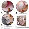 thumbnail image 3 of Designart "Vintage Pink Peonies With Gilded Leaves" Poppies Wall Art Prints, 3 of 7