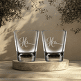 thumbnail image 4 of C&M Personal Gifts 1.75 oz His and Hers Shot Glass Set - 2 Pieces - Gift Couples, Bridal, Engagement and Weddings, 4 of 5