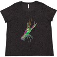 thumbnail image 3 of Inktastic Mardi Gras Crayfish Artsy Women's Plus Size T-Shirt, 3 of 5
