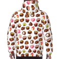 thumbnail image 5 of Hoodies for Men - Cute Chocolate Print Long Sleeve Comfrt Men'S Fashion Hoodies & Sweatshirts, Sweatshirts for Men Hoodies Pullover Clothing Clothes with Pouch, 5 of 7