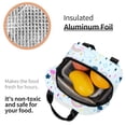 thumbnail image 3 of Raining Rainbow Lunch Bag Reusable Insulated Lunch Box Large Capacity Meal Tote for Women Men Cooler Bag Waterproof Tote Bag for Travel Picnic Hiking Work, 3 of 7