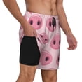 thumbnail image 2 of Gukieu Pig Nose Print Men's Double Layer Sports Swim Trunks, Quick Dry Adjustable Waist Swim Shorts Swimwear-3X-Large, 2 of 6