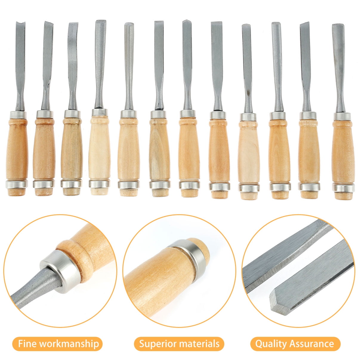 Buy Hands DIY 12Pcs Wood Carving Tool Set Complete Wood Carving Chisels Set Practical Wood