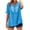 A01 Blue Embroidery Button Down Shirts, variant on Xdegoge Short Sleeve Womens Tops Plus Size V Neck T Shirt Floral Printed Summer Tunic Tops Oversized Loose Fit Boho Blouses Mothers Day