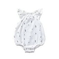 thumbnail image 2 of EQWLJWE Infant Newborn Baby Girls Fly Sleeve Cartoon Bodysuit Romper Clothes Outfit Girls' Harness Holiday Clearance, 2 of 5