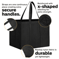 thumbnail image 3 of ENROSLU Reusable Grocery Bags with Long Handles, 10 Pack , 35L Large Foldable Reusable Shopping Bags,Durable and Eco Friendly-Grey, Washable Shopping Bags, 3 of 6