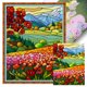 thumbnail image 1 of Hilo Algodón Ecológico Bordado Punto Cruz Flora Jardín Impreso 11CT 40x55cm, 1 of 9