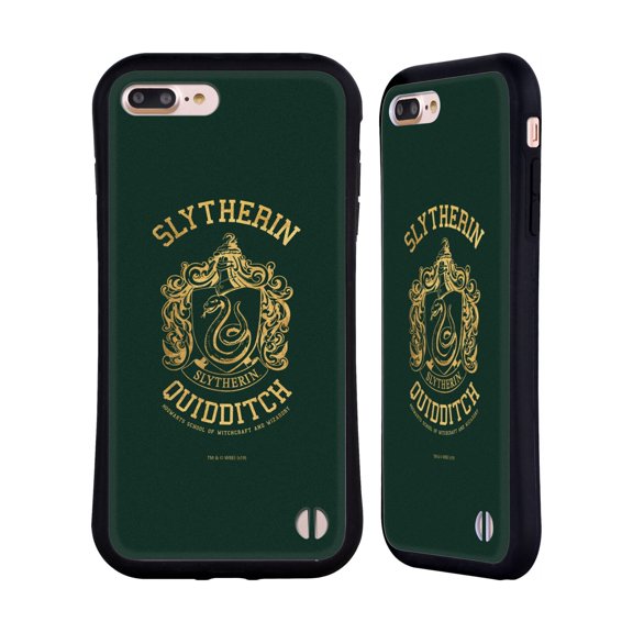 Head Case Designs Officially Licensed Harry Potter Deathly Hallows X Slytherin Quidditch Hybrid Case Compatible with Apple iPhone 7 Plus / iPhone 8 Plus