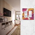 thumbnail image 5 of Yayeee Rocker Switch Wall Plate 3-Gang 6.5"x4.6" Home Decorative Outlet Cover, Purple Hand Drawn Floral, 5 of 6
