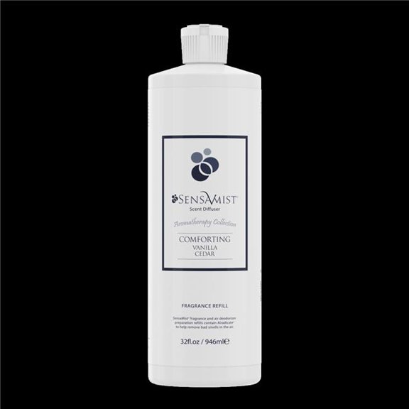 SensaMist 32 fl oz Fragrance Oil Refill Scent Diffuser, Comforting Vanilla Cedar