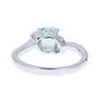 thumbnail image 2 of Gin & Grace 925 Sterling Silver Genuine Aquamarine and Diamond Accent Ring., 2 of 5