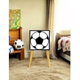 thumbnail image 3 of Buró Mesa De Noche Recámara Niños Futbol Balón Luz Led Negro, 3 of 4