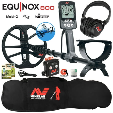 Minelab EQUINOX 800 Multi-IQ Metal Detector with Black Padded Carry