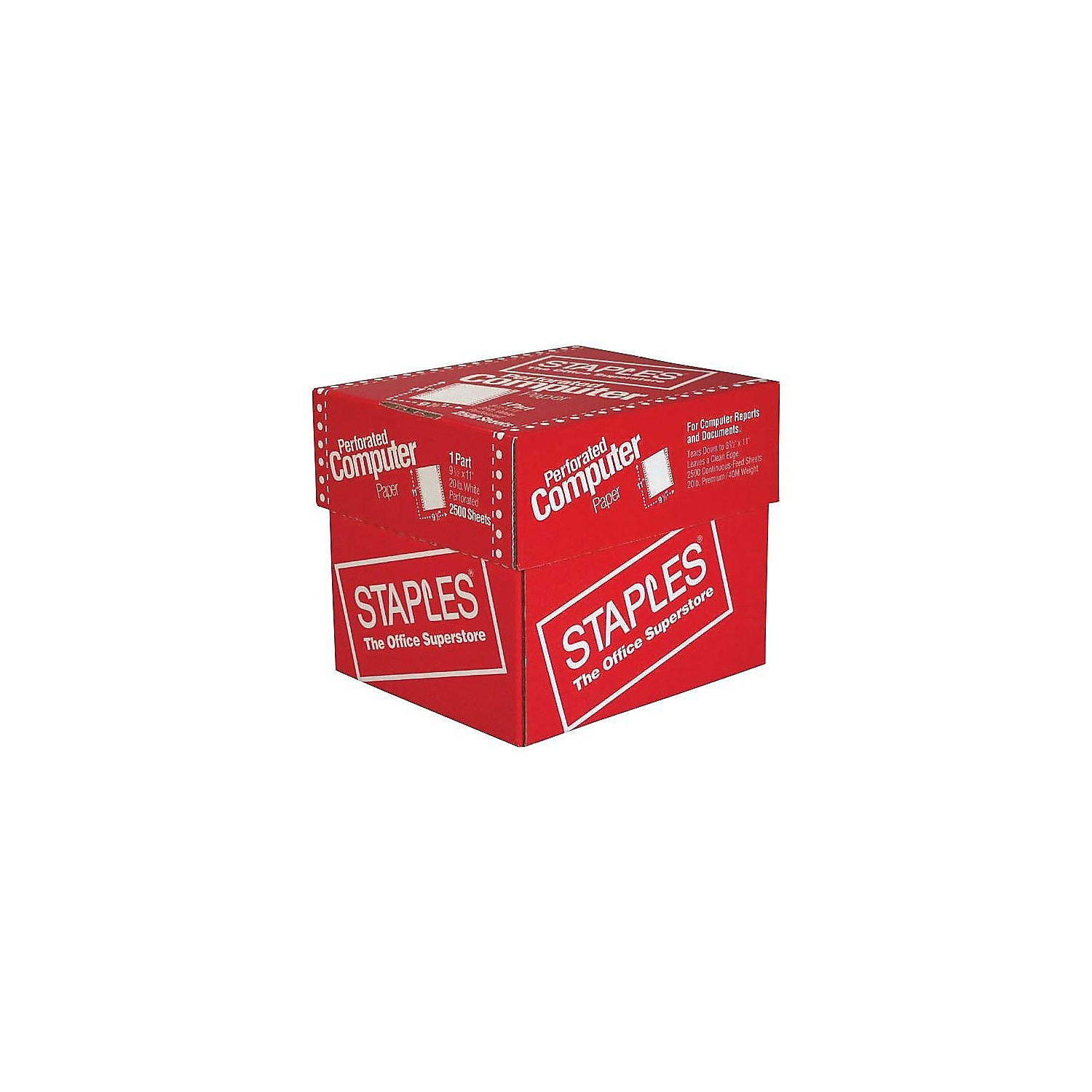 MyOfficeInnovations 9.5" x 11" Continuous Paper 20 Lbs. 92 Brightness 2500/CT 177154
