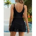 thumbnail image 6 of WQD Womens One Piece Swimsuits Tummy Control Bathing Suit Slimming Skirt Swimwear Modest Swim Dress, 6 of 7