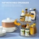 thumbnail image 2 of Bandeja de almacenamiento Irfora Organizador giratorio transparente de doble capa, estante giratorio de 360 ° para condimentos de cocina, soporte de maquillaje, plato giratorio Lazy Susan, 2 of 7