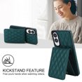 thumbnail image 3 of Allytechgroup for Samsung Galaxy S25 Edge Case, Wallet Phone Case with Card Holder, Crossbody Strap, Stand Feature, RFID Blocking, PU Leather & TPU Shockproof Galaxy S25 Edge Cover, Green, 3 of 8