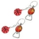 thumbnail image 3 of KAKOWELY 2 llaveros abridores de botellas de aleación de zinc con forma de pelota deportiva, herramienta para abrir botellas de cerveza y bebidas., 3 of 4