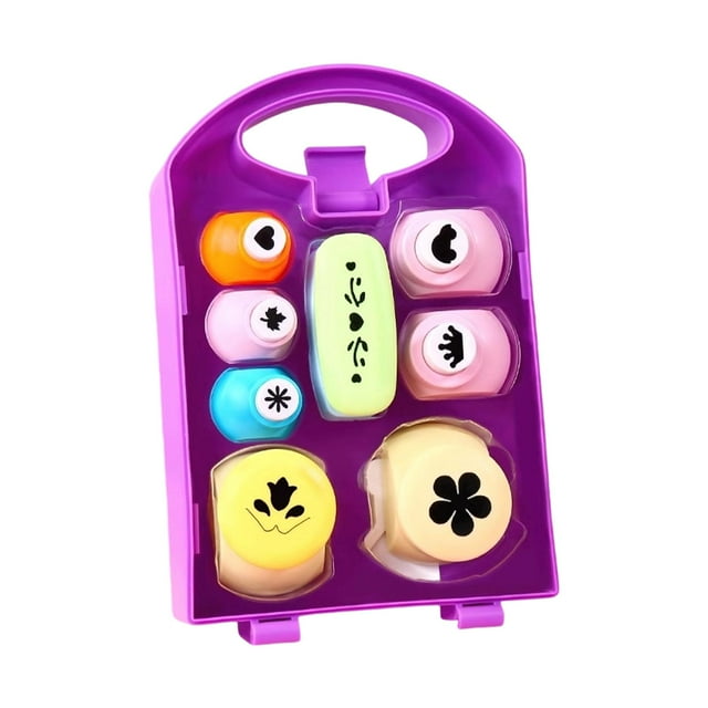 Elodie 8Pcs Paper Punch Shapes Paper Puncher for Scrapbooking DIY Crafting Supplies