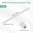 thumbnail image 3 of Tubo redondo de aluminio 6063 de 250 mm en paquete de 3, tubería de aluminio sin costura de 3 mm ID 10 mm OD para manualidades DIY [0.12x0.39x9.8IN], 3 of 7